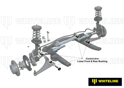 Whiteline Front Control Arm Lower - Inner Bushing Kit to Suit Mazda 323, 929, RX-3 and RX-4 | W51227