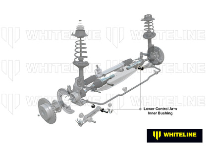 Whiteline Front Control Arm Lower - Inner Bushing Kit to Suit Mazda RX-2 | W51546