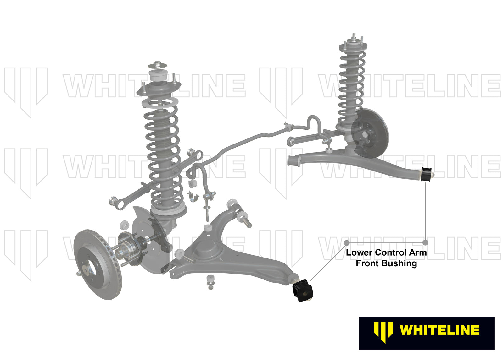 Whiteline Rear Control Arm Lower Front - Inner Bushing Kit to Suit Mitsubisi Starion JA, JB, JD | W5