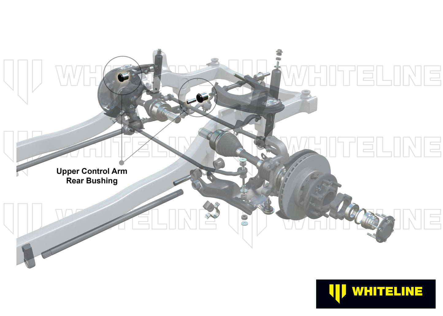 Whiteline Front Control Arm Upper - Inner Rear Bushing Kit to Suit Toyota HiLux, 4Runner and HiAce |