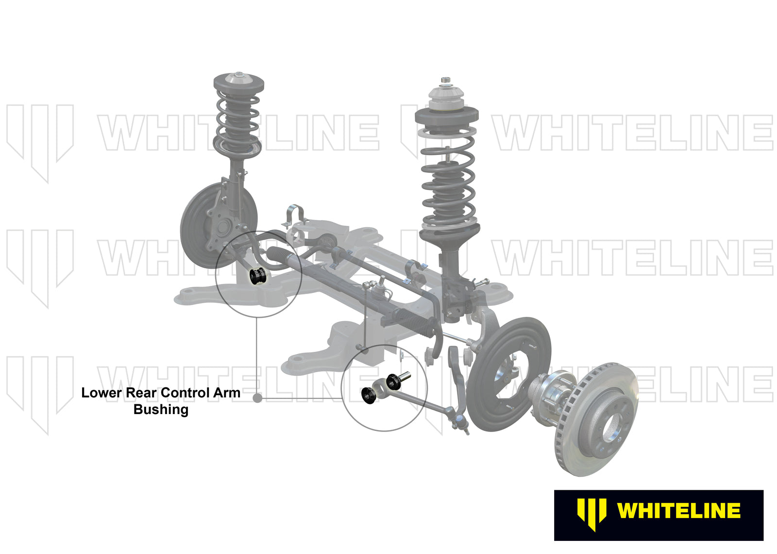 Whiteline Front Control Arm Lower - Bushing Kit Double Offset to Suit BMW 1, 2, 3 and 4 Series | W51