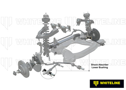 Whiteline Front Shock Absorber - To Control Arm Bushing Kit to Suit Nissan 350Z Z33 and Skyline V35