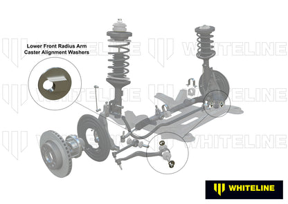 Whiteline Front Radius Arm Lower - Washer Kit to Suit Holden Commodore VE, VF and HSV | W53152