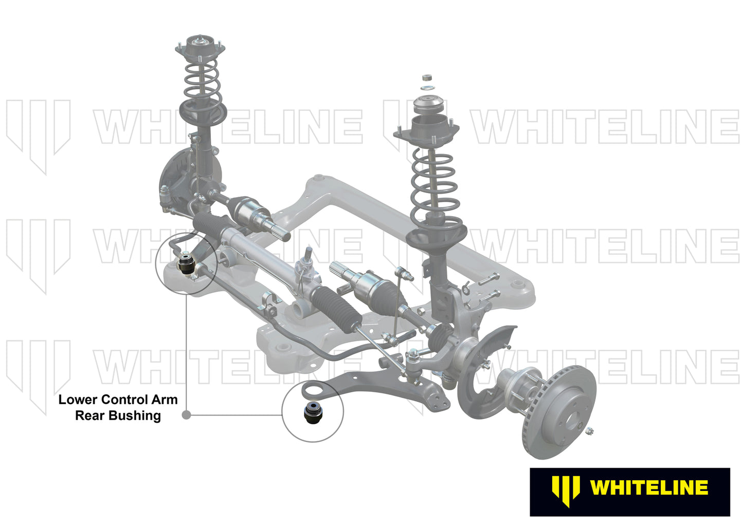 Whiteline Front Control Arm Lower - Inner Rear Bushing Single Offset Kit to Suit Toyota MR2 ZZW30 an