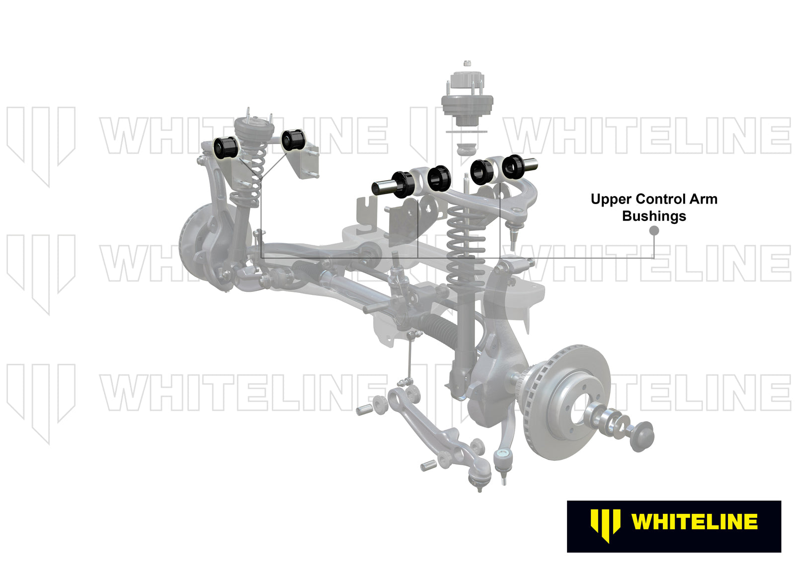 Whiteline Front Control Arm Upper - Bushing Kit to Suit Chrysler 300C and Dodge Challenger, Charger