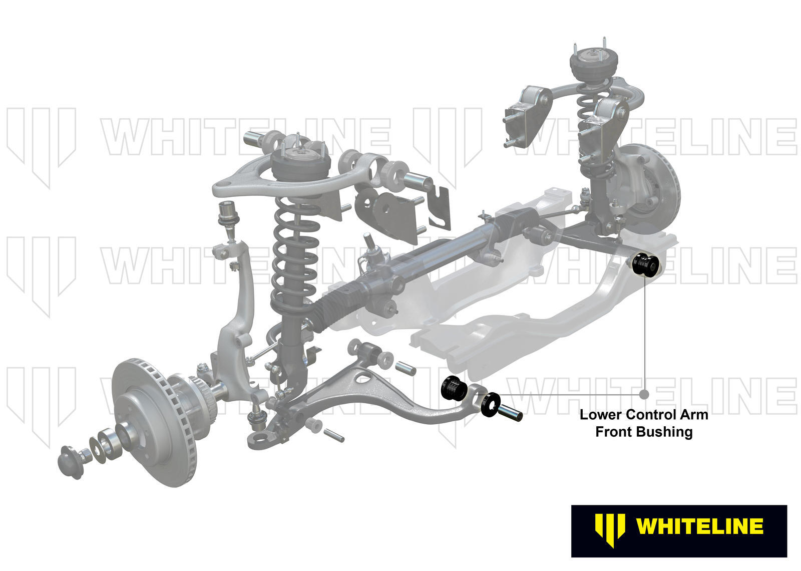 Whiteline Front Control Arm Lower - Inner Front Bushing Kit to Suit Land Rover Discovery and Range R