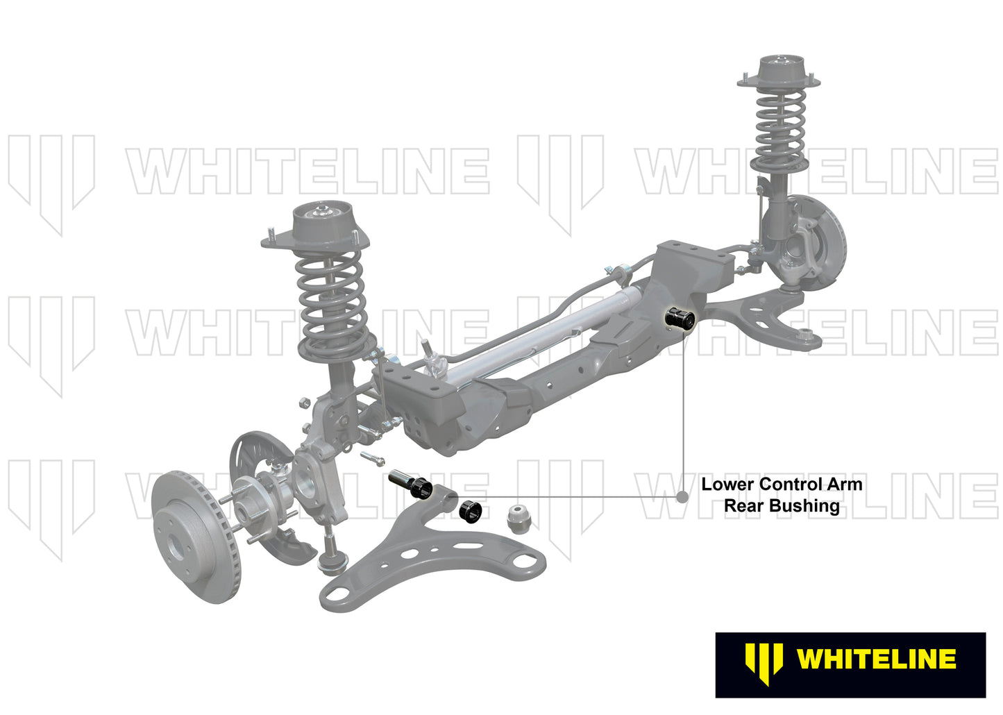 Whiteline Front Control Arm Lower - Bushing Kit to Suit Hyundai Accent and Kia Rio | W53578