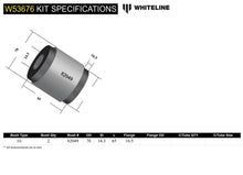 Whiteline Front Control Arm Lower - Inner Rear Bushing Kit to Suit Ford Focus ST SA | W53676
