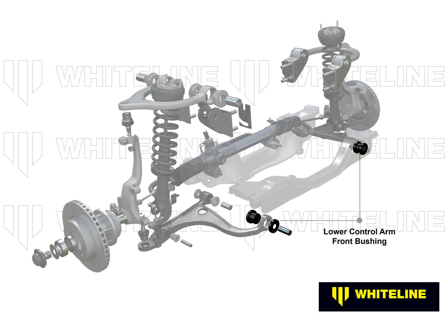Whiteline Front Control Arm Lower - Inner Rear Bushing Kit to Suit Honda Civic, CR-X and Integra DC2