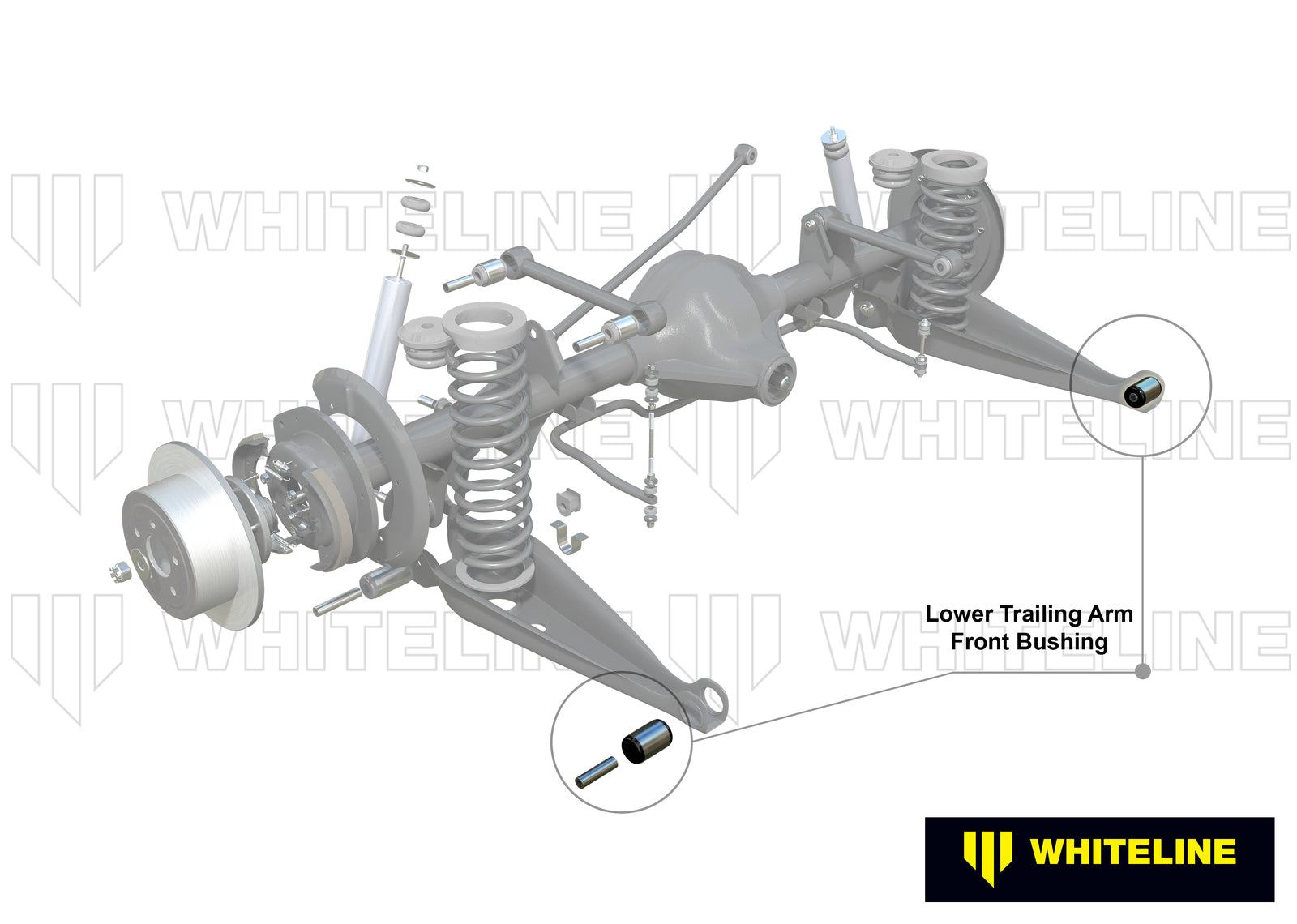 Whiteline Rear Trailing Arm Lower - Front Bushing Kit to Suit Holden Commodore VB-VS and HSV | W6102