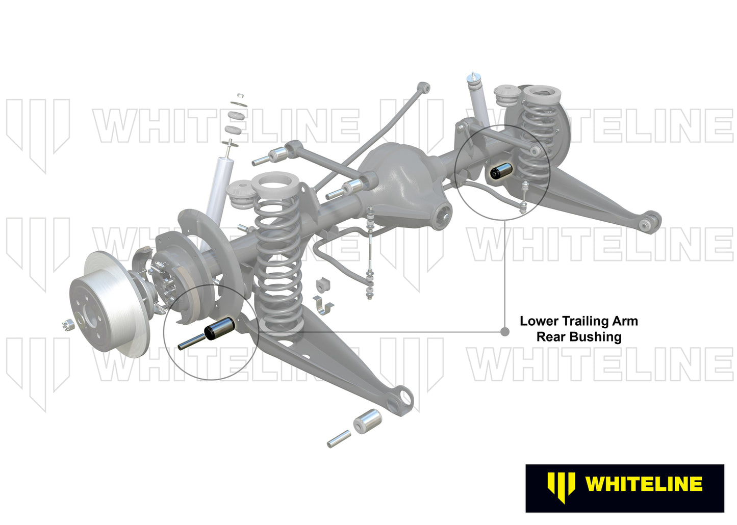 Whiteline Rear Trailing Arm Lower - Rear Bushing Kit to Suit Holden Commodore VB-VS and HSV | W61079