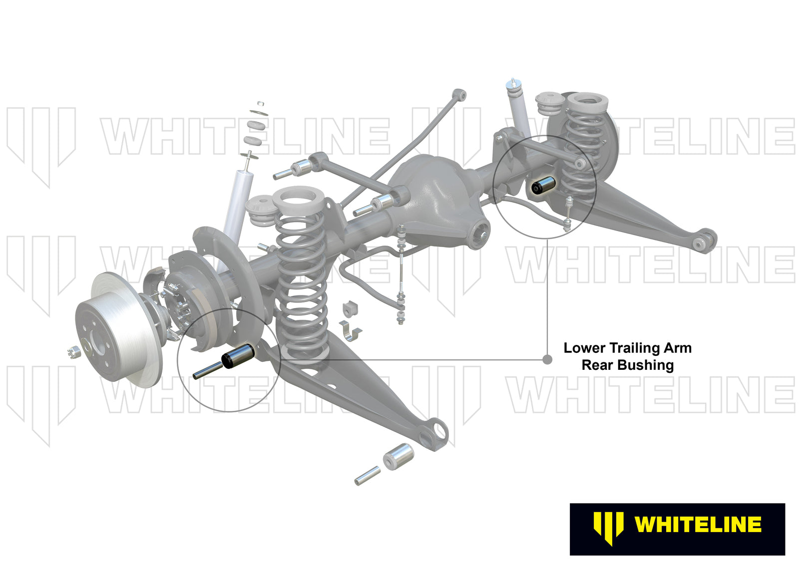 Whiteline Rear Trailing Arm Lower - Rear Bushing Kit to Suit Holden Commodore VB-VS and HSV | W61079