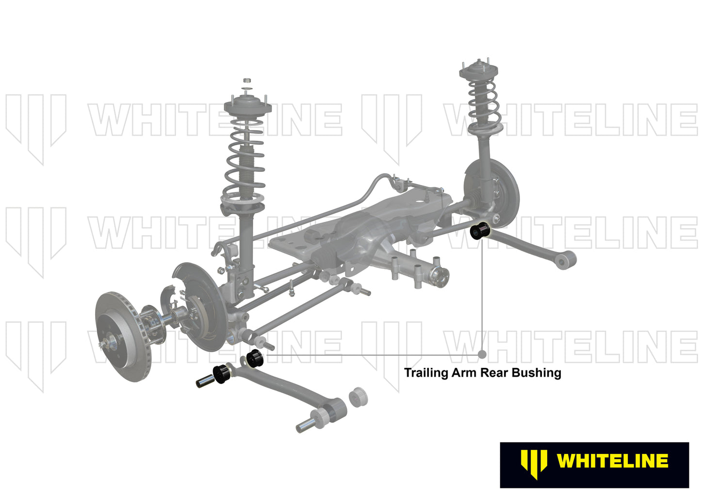 Whiteline Rear Trailing Arm Lower - Rear Bushing Kit to Suit Subaru Forester, Impreza, Legacy and O