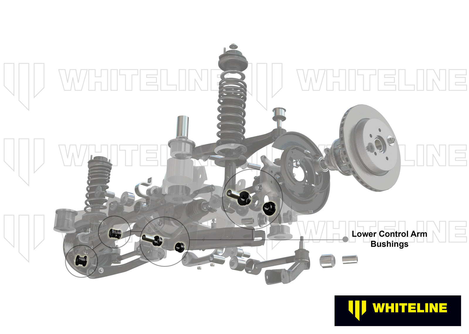 Whiteline Rear Control Arm - Bushing Kit to Suit Nissan 180B, 200B, 240K, 280ZX and Bluebird | W6161
