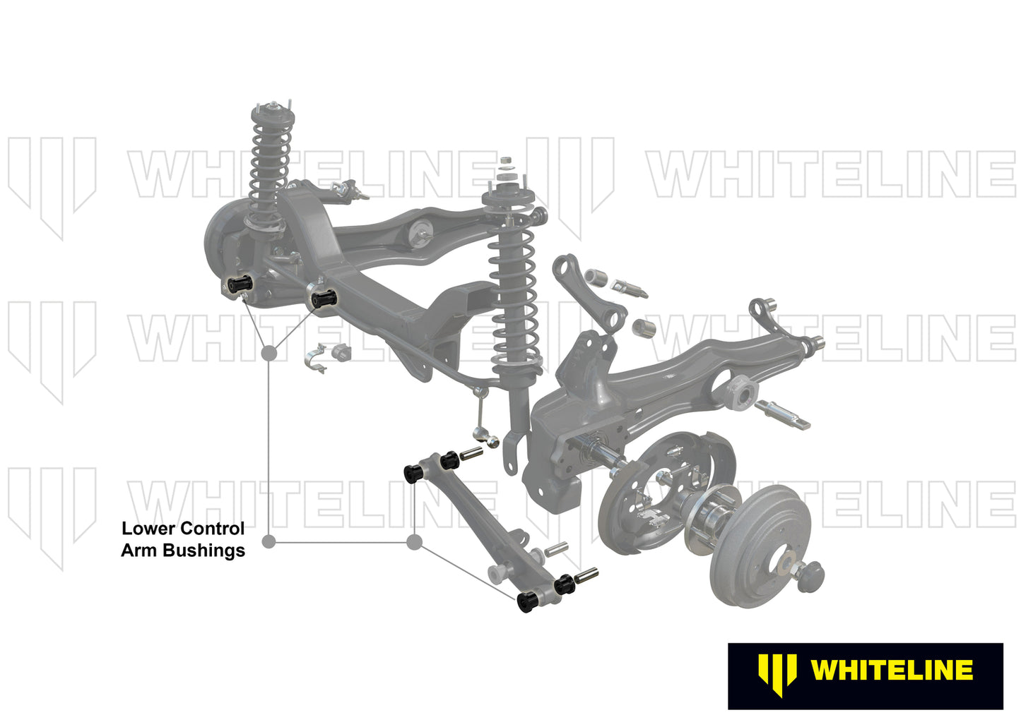 Whiteline Rear Control Arm Lower Rear - Bushing Kit to Suit Honda Integra DA, DB | W62009