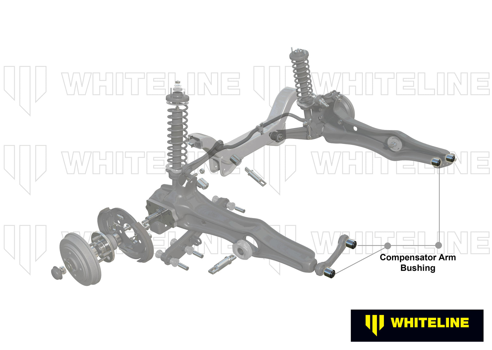 Whiteline Rear Control Arm Lower Front - Bushing Kit to Suit Honda Civic, CR-X and Integra | W62215
