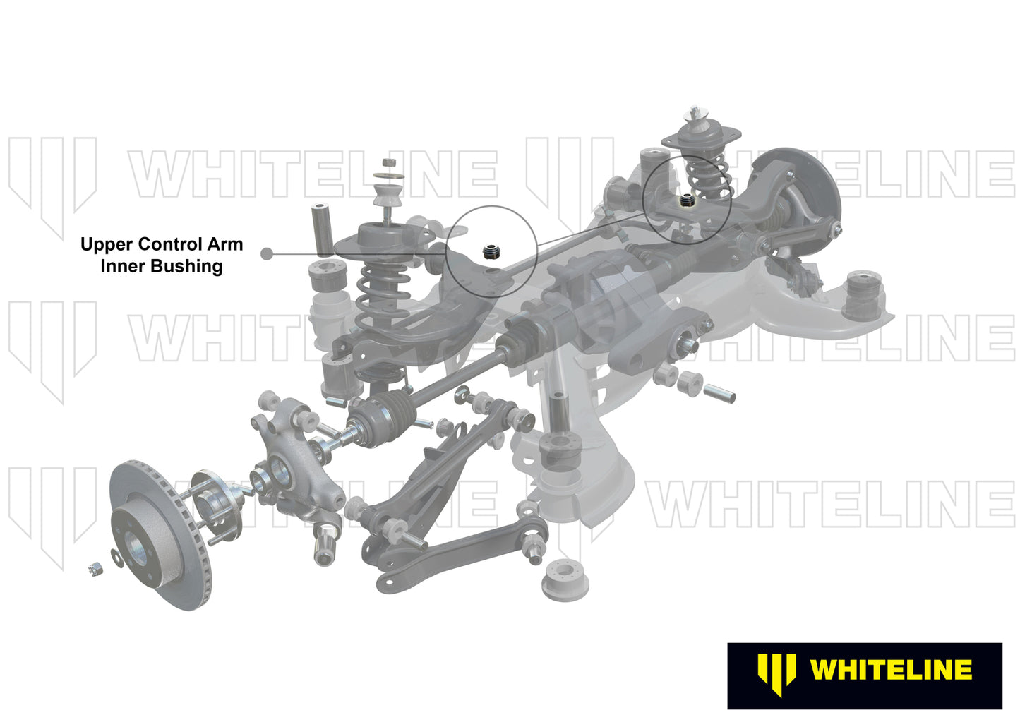 Whiteline Rear Control Arm Upper - Inner Bushing Kit to Suit Nissan 350Z, 370Z, Skyline and Stagea |