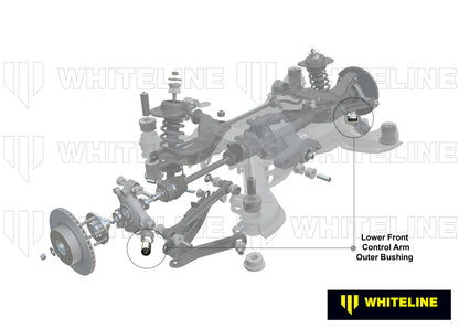 Whiteline Rear Control Arm Lower Front - Outer Bushing Kit to Suit Nissan 350Z, 370Z, Skyline and St