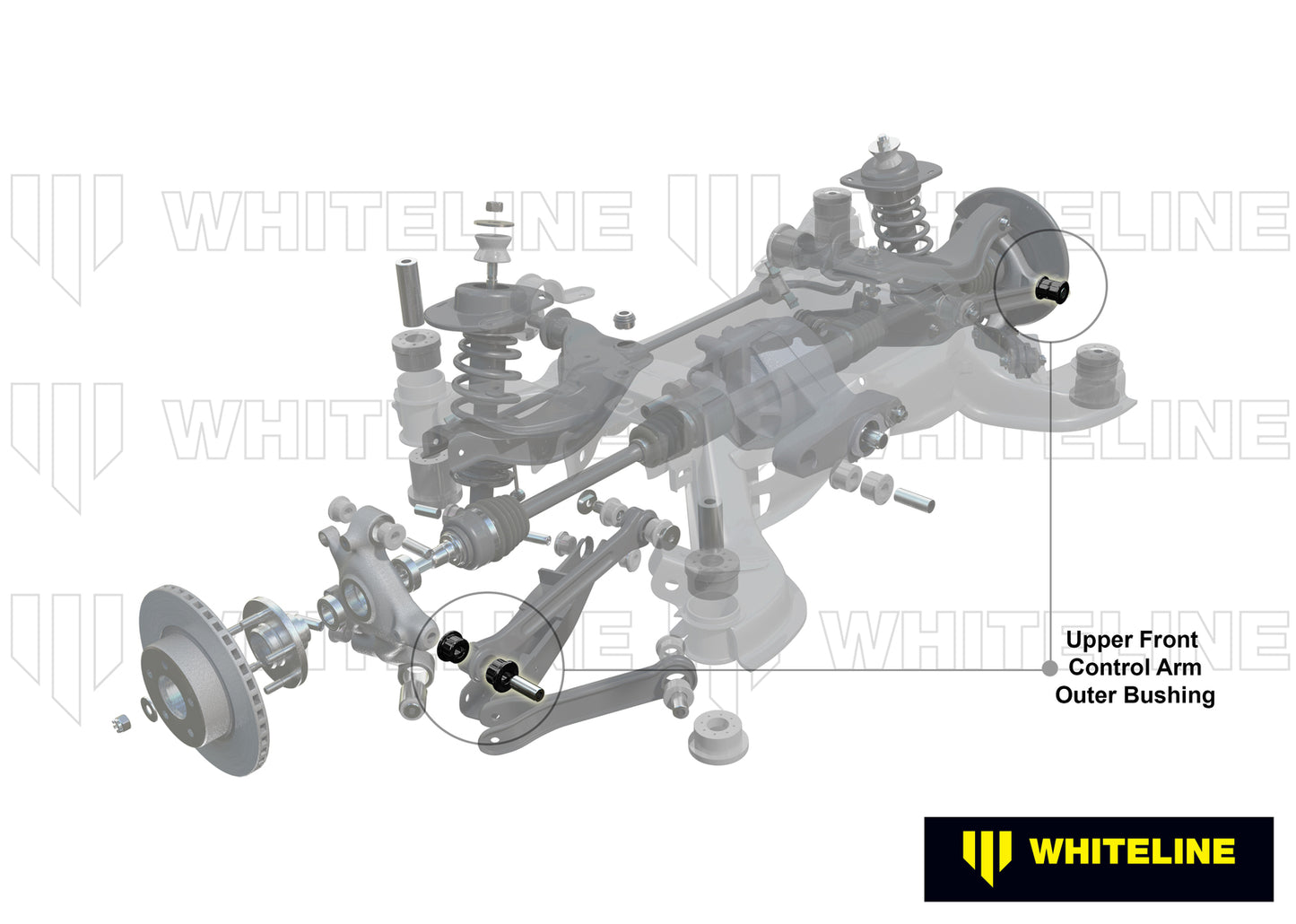 Whiteline Rear Control Arm Upper Front - Bushing Kit to Suit Holden Commodore VE | W63157