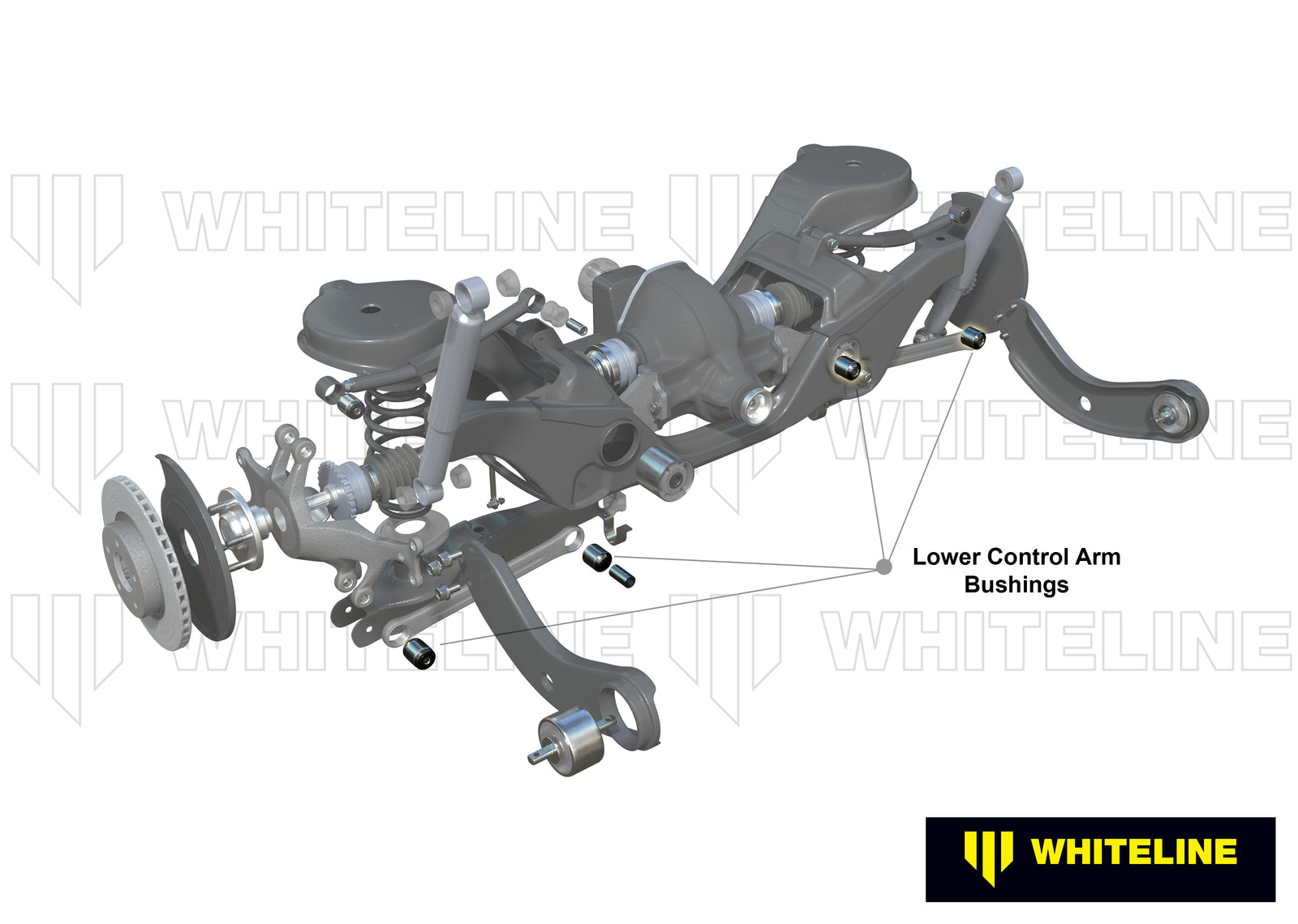 Whiteline Rear Control Arm Lower Front - Bushing Kit to Suit Ford Focus, Mazda3 and Volvo C30, S40 |
