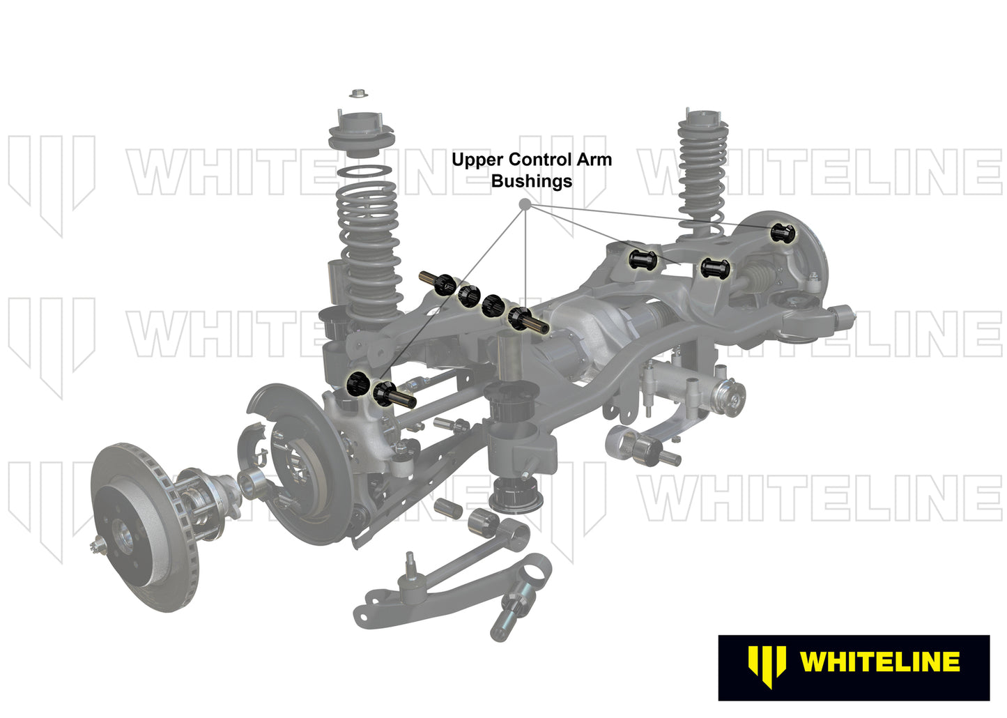 Whiteline Rear Control Arm Upper - Bushing Kit Double Offset to Suit Chrysler 300C and Dodge Challen