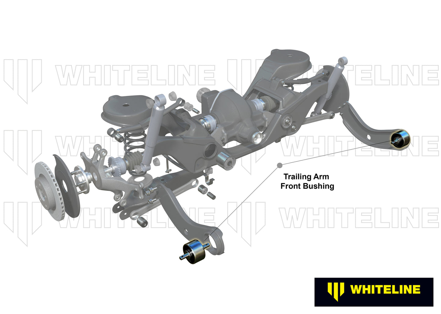 Whiteline Rear Trailing Arm Lower - Bushing Kit to Suit Mazda MX-5 NC and RX-8 FE | W63386
