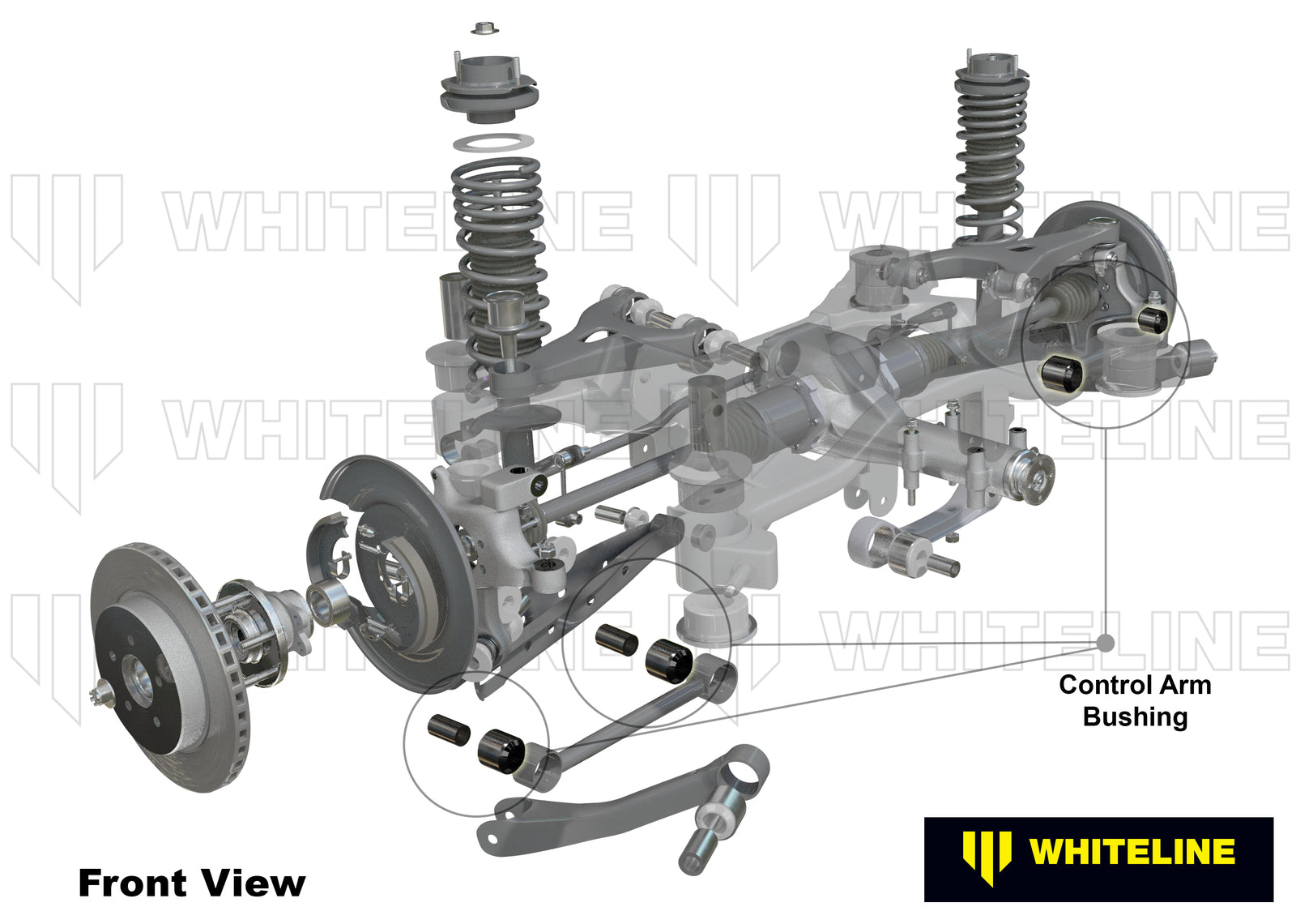 Whiteline Rear Control Arm Lower Front - Bushing Kit to Suit Subaru Liberty and Outback | W63393