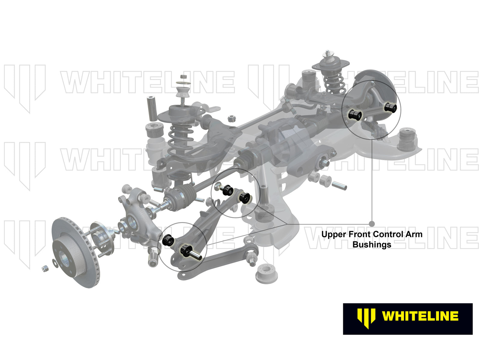 Whiteline Rear Control Arm Upper Front - Bushing Kit to Suit Land Rover Discovery and Range Rover Sp