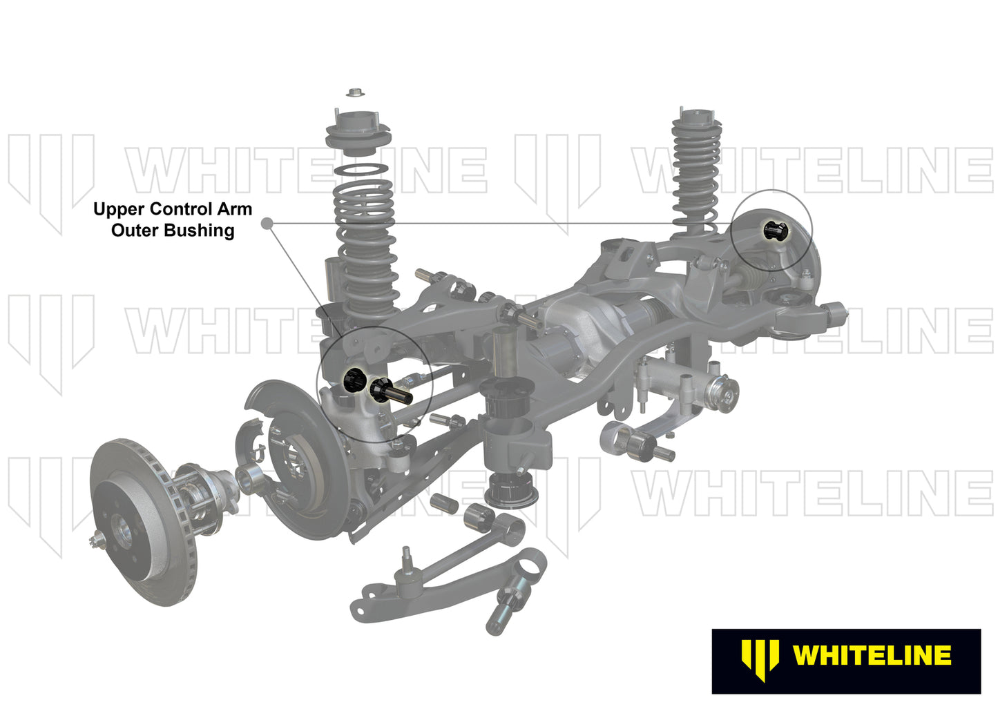 Whiteline Rear Control Arm Upper - Outer Bushing Kit to Suit Audi, Seat, Skoda and Volkswagen PQ35 F
