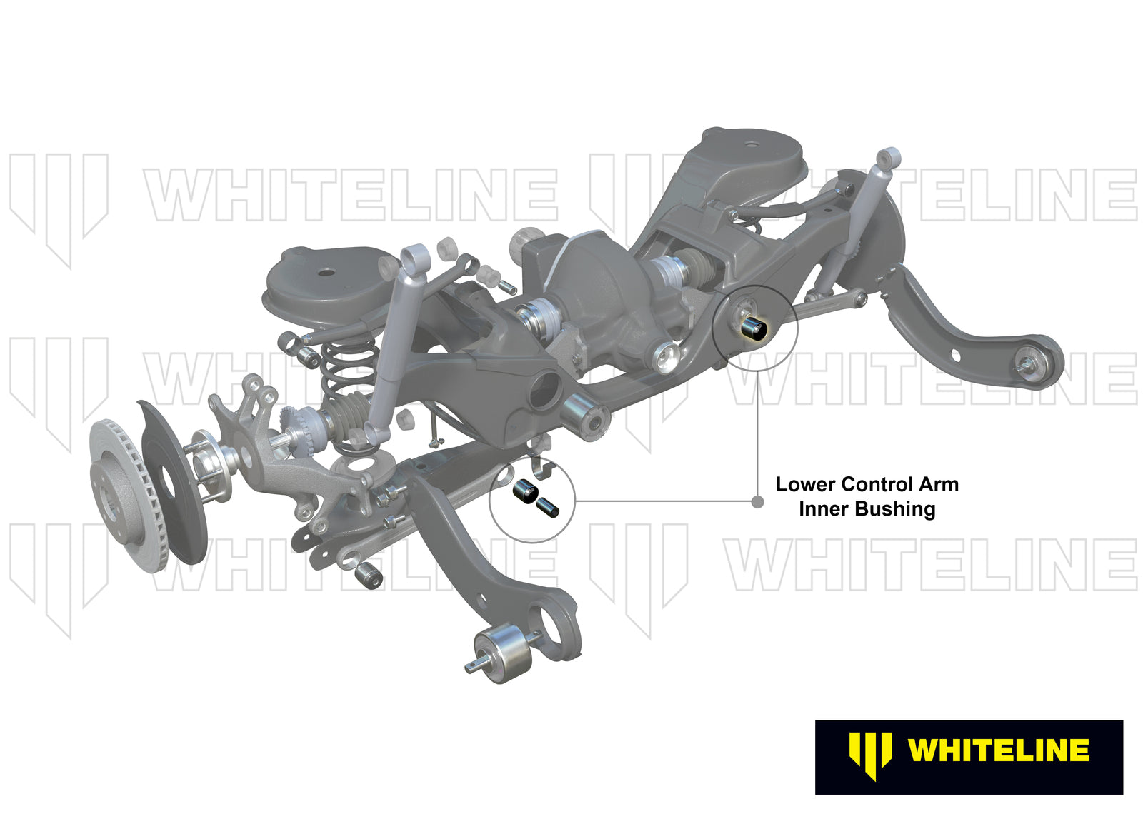 Whiteline Rear Control Arm Lower Front - Inner Bushing Kit to Suit Audi, Seat, Skoda and Volkswagen