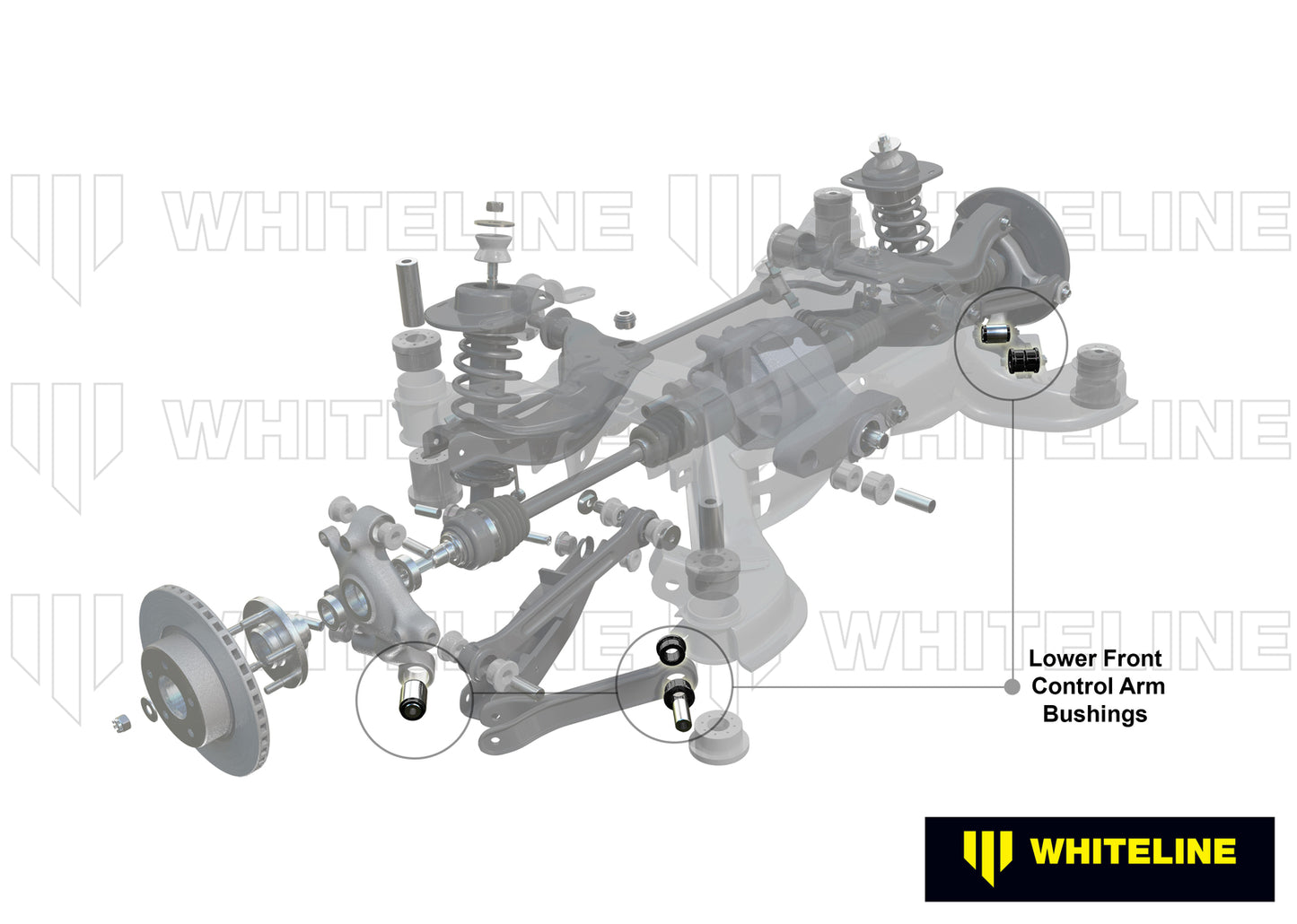 Whiteline Rear Trailing Arm Lower - Bushing Kit to Suit BMW 1, 2, 3 and 4 Series | W63591