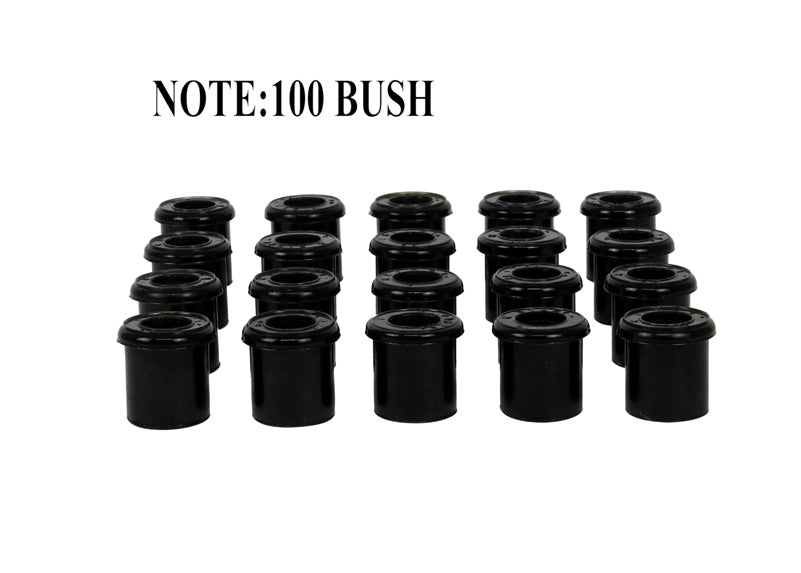 Whiteline Rear Leaf Spring - Bushing Kit Bulk Pack to Suit Holden Colorado, Rodeo, Isuzu D-Max and L