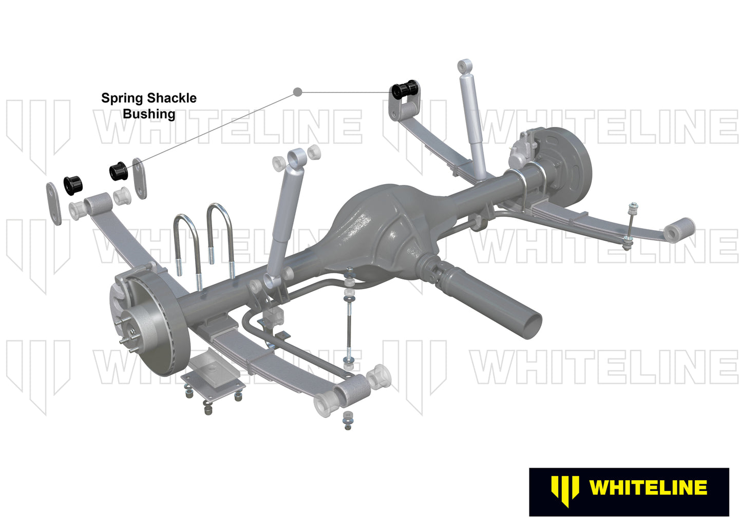 Whiteline Leaf Spring - Bushing Kit to Suit Nissan Patrol G60, MQ, MK | W71294