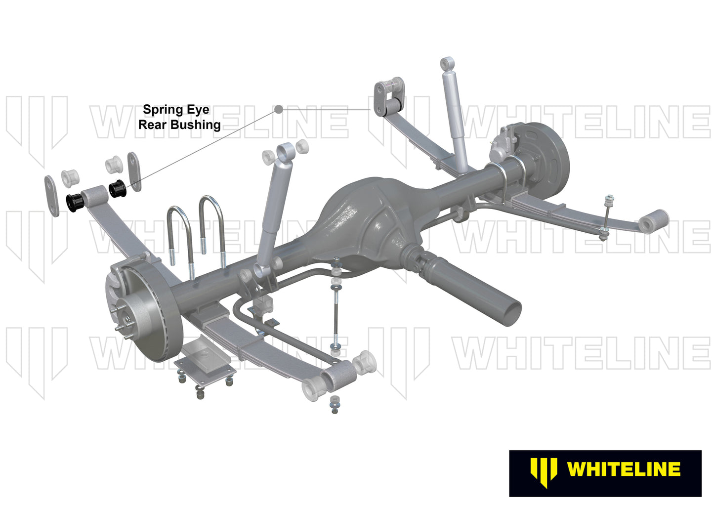 Whiteline Leaf Spring - Bushing Kit to Suit Nissan Patrol G60, MQ, MK | W71294