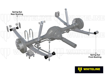 Whiteline Rear Leaf Spring - Rear Eye Bushing Kit to Suit Daihatsu Feroza, Rocky and Rugger | W72129