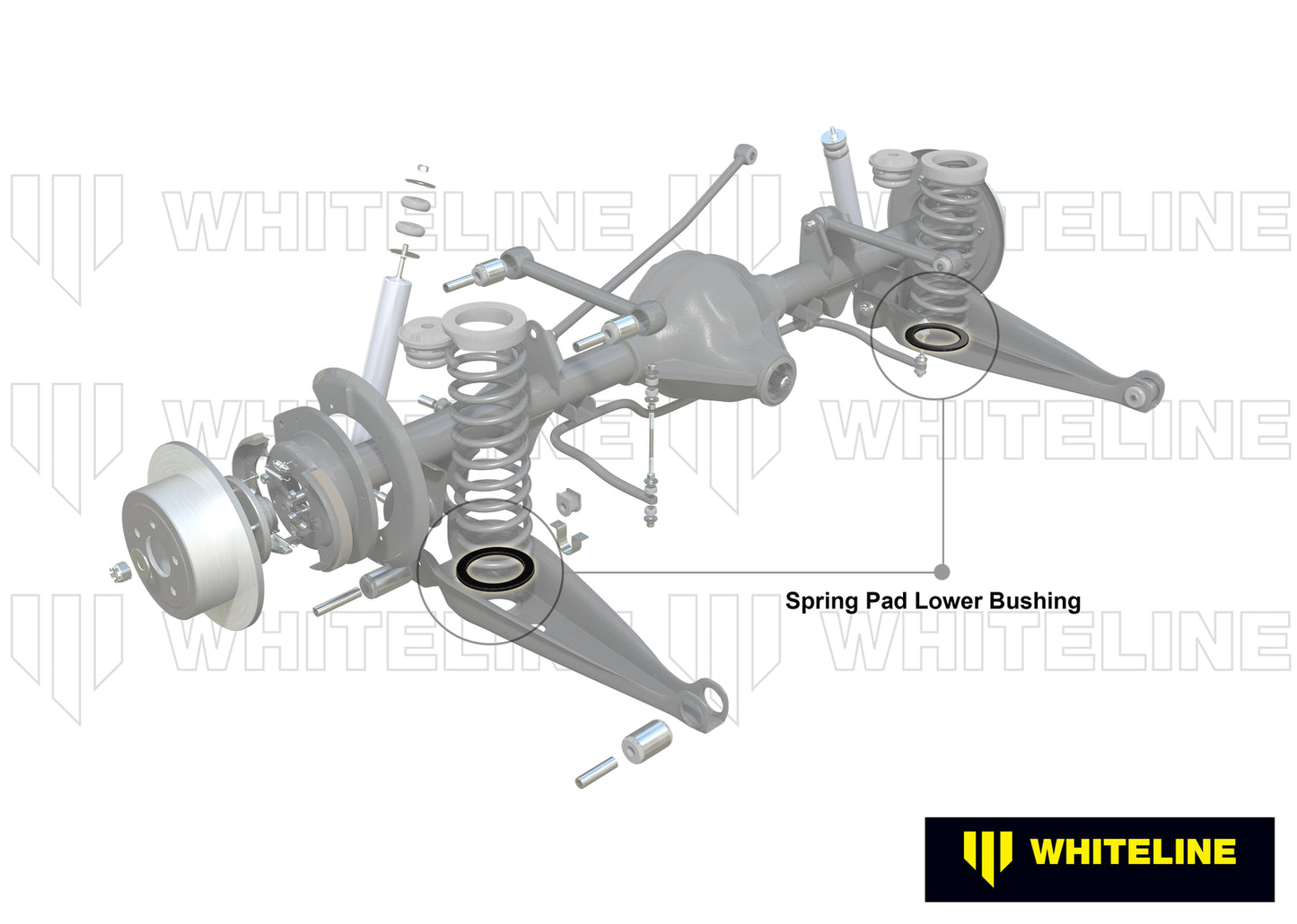 Whiteline Rear Coil Spring Pad - Bushing Kit to Suit Holden Commodore VB-VS and HSV | W72385