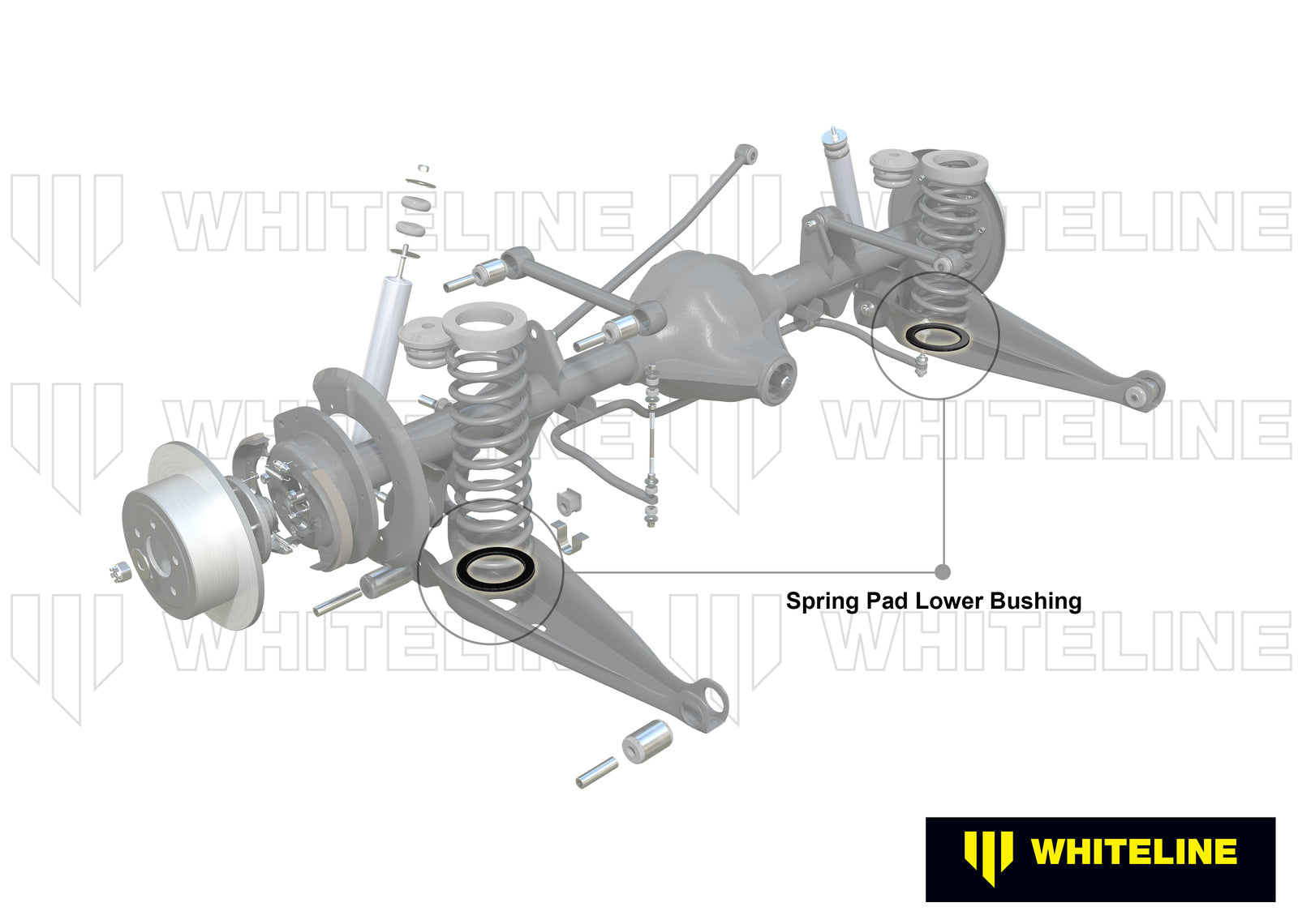Whiteline Rear Coil Spring Pad - Bushing Kit to Suit Holden Commodore VB-VS and HSV | W72385