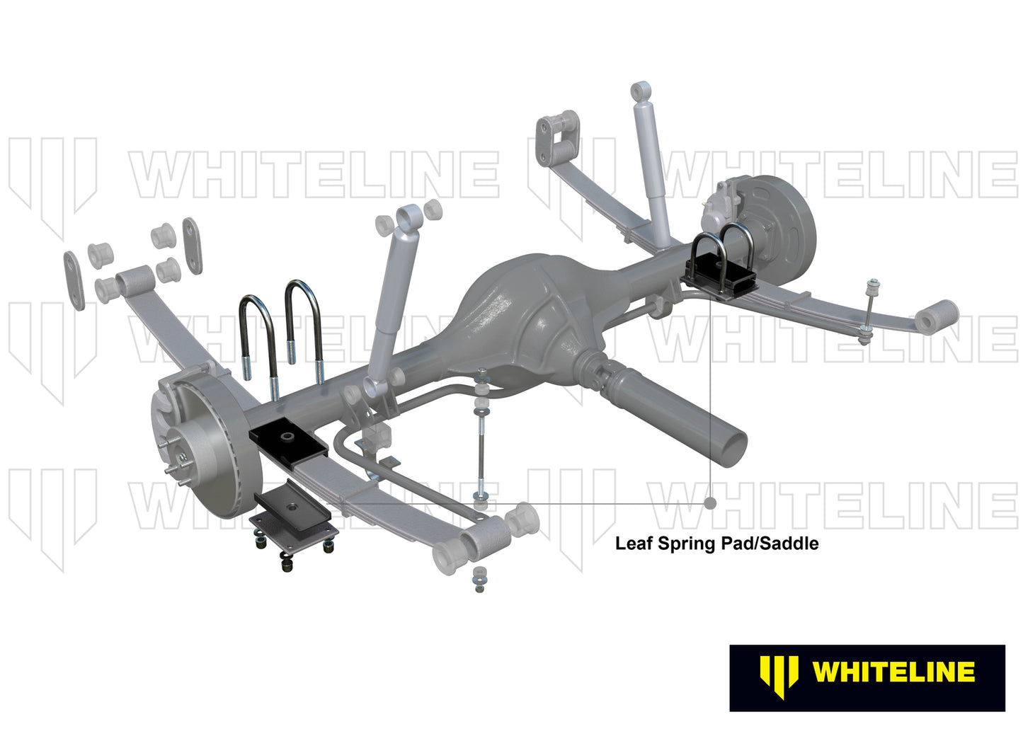 Whiteline Rear Leaf Spring - To Saddle Insulator Bushing Kit to Suit MG MGA, MGB | W73389