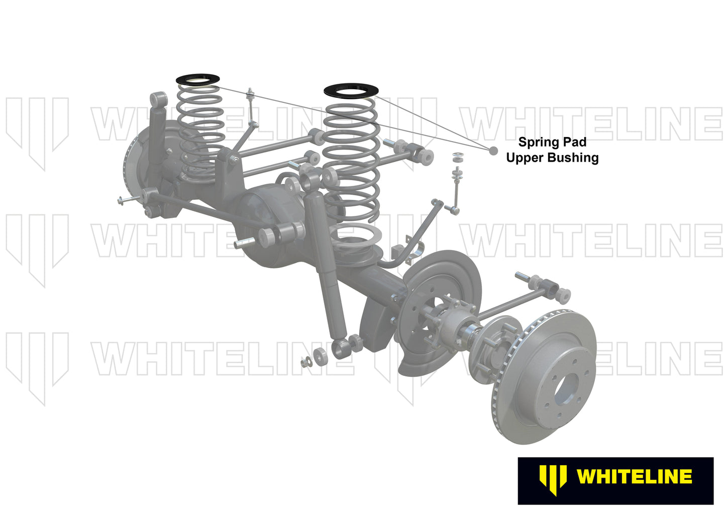 Whiteline Rear Coil Spring Pad - Upper Bushing Kit to Suit Holden HQ-WB | W73423