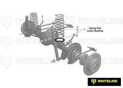 Whiteline Front Coil Spring Pad - Lower Bushing Kit to Suit Jeep Gladiator JT and Wrangler JL | W734