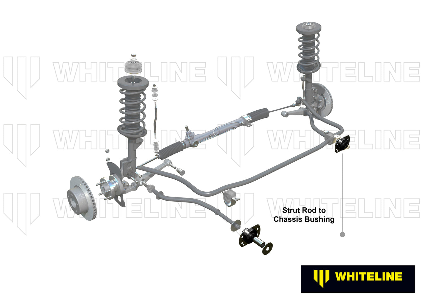 Whiteline Front Strut Rod - To Chassis Bushing Kit to Suit Austin/Leyland Mini and Moke | W81156