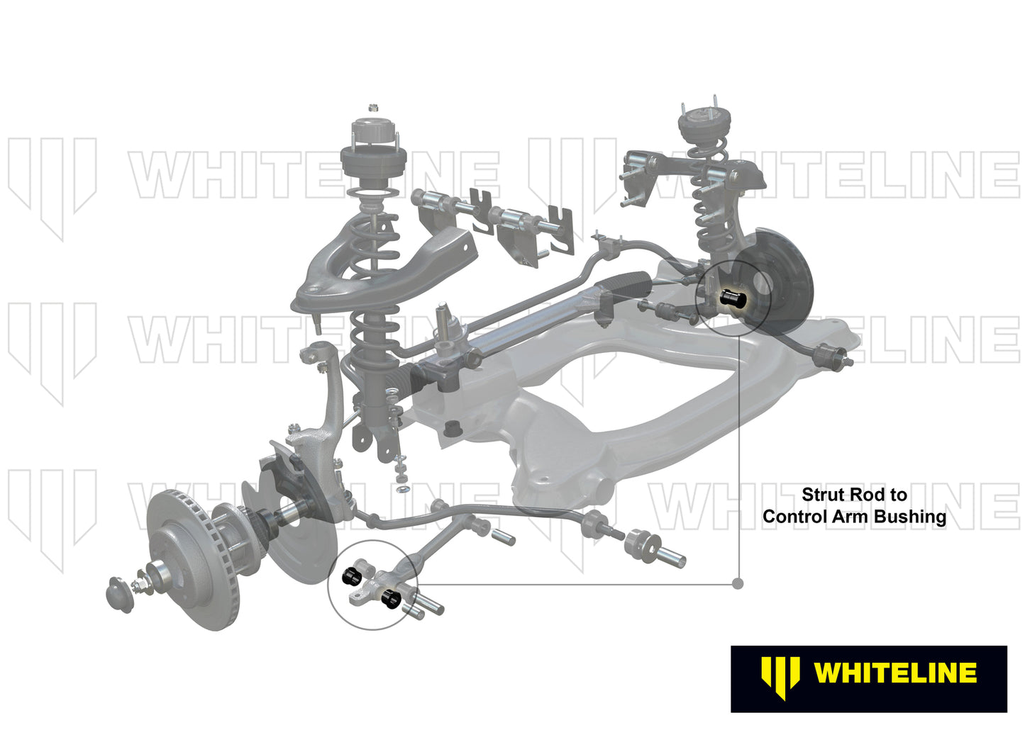 Whiteline Front Strut Rod - To Control Arm Bushing Kit to Suit Ford Falcon/Fairlane EA-EL | W81195