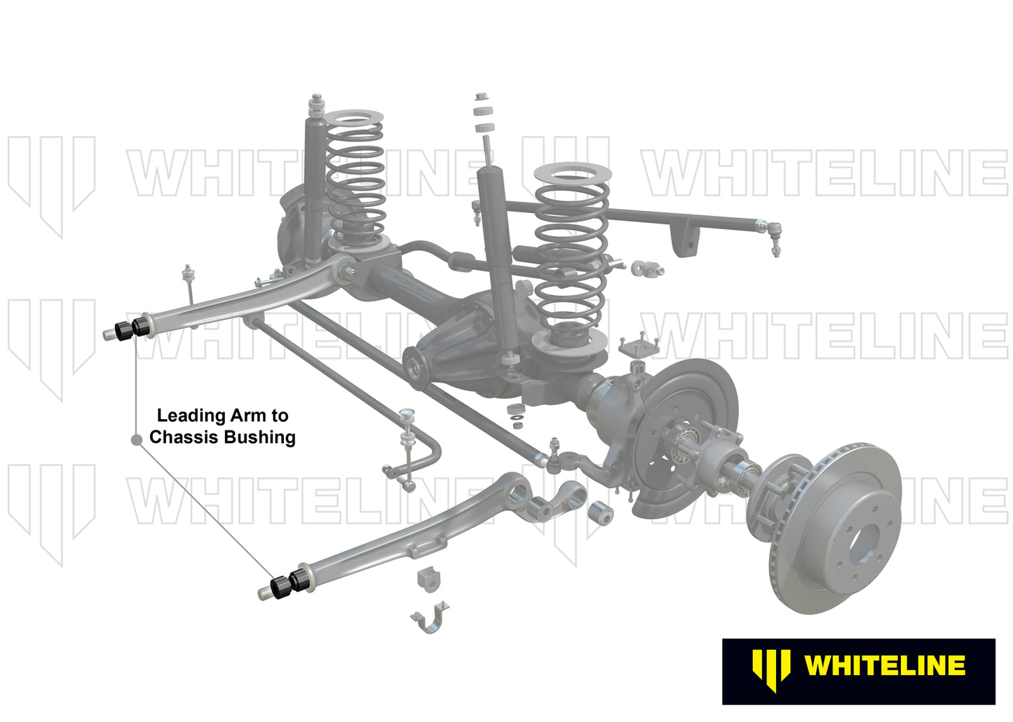 Whiteline Front Leading Arm - To Chassis Bushing Kit to Suit Nissan Patrol GQ, GU and Ford Maverick