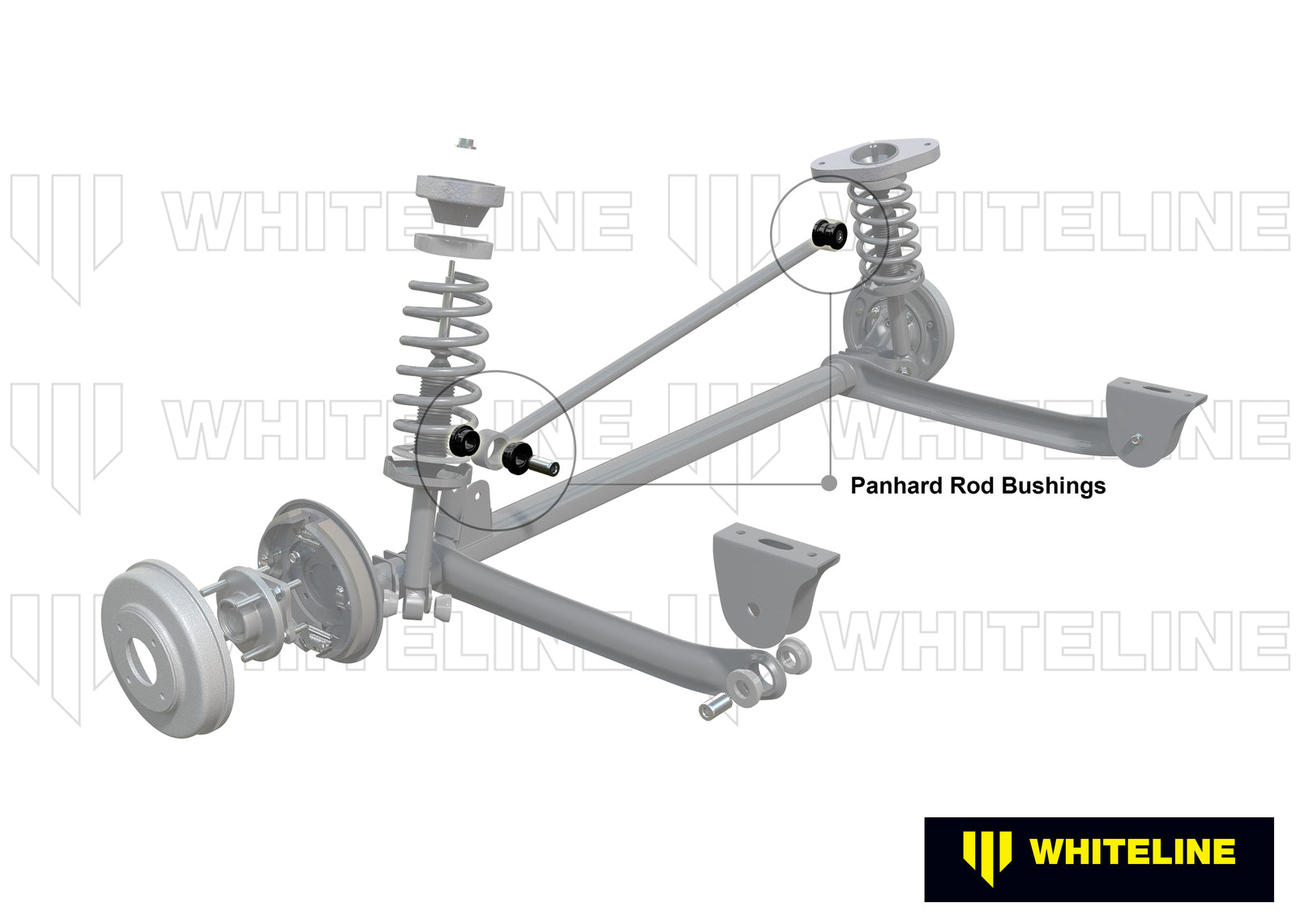 Whiteline Rear Panhard Rod - Bushing Kit to Suit Holden Barina and Suzuki Swift | W81457