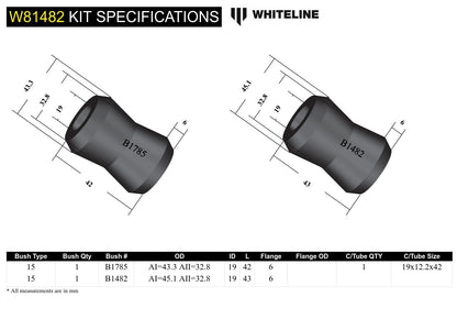 Whiteline Rear Panhard Rod - Bushing Kit to Suit Holden Commodore VB-VS and HSV | W81482