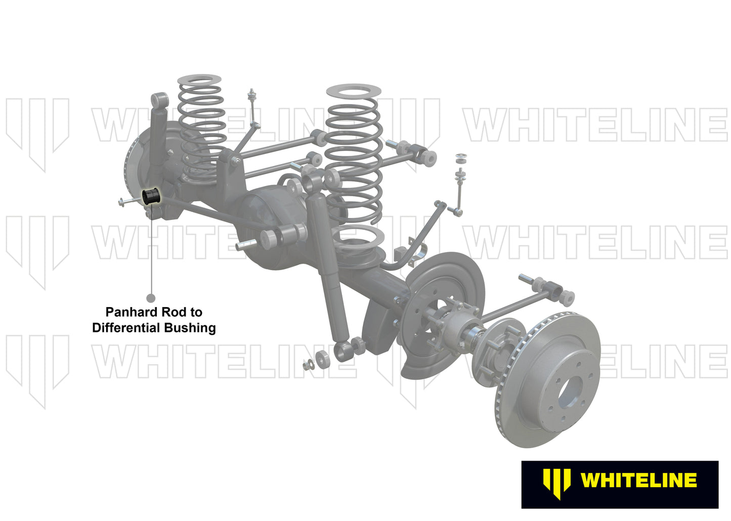 Whiteline Panhard Rod - To Differential Bushing Kit to Suit Nissan Patrol GU | W83386