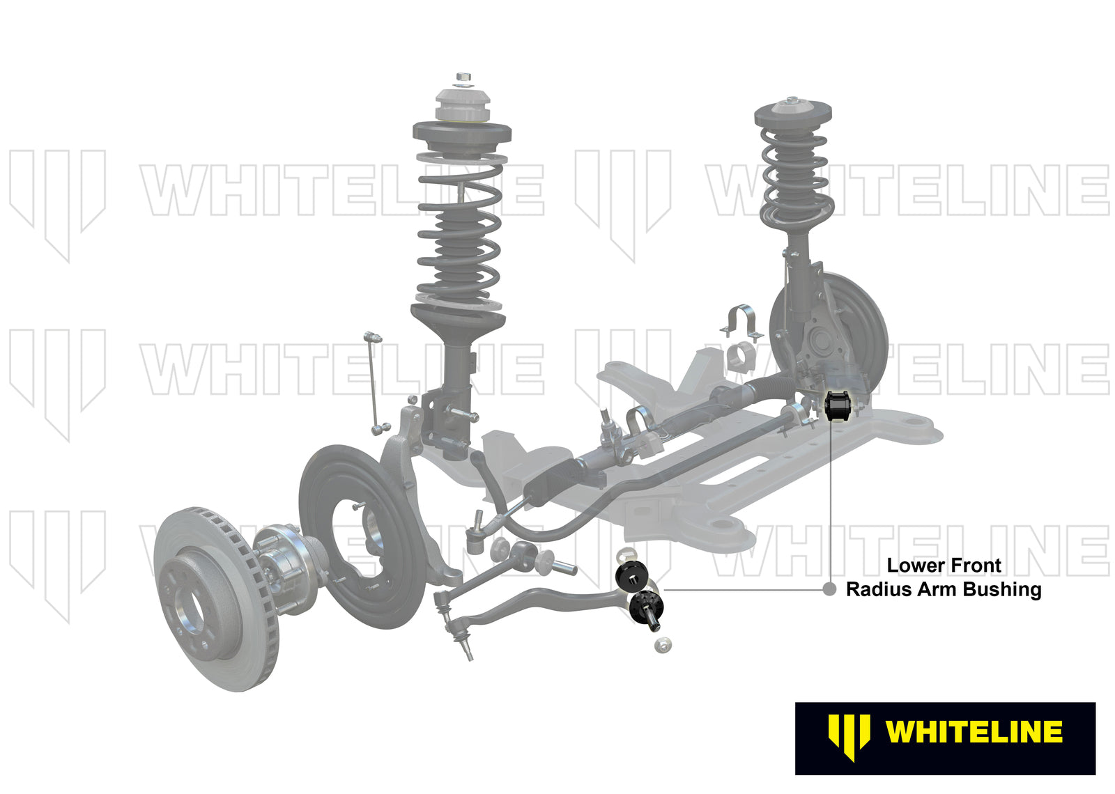 Whiteline Front Radius Arm Lower - Bushing Kit to Suit Holden Commodore VE and HSV | W83402