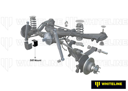 Whiteline Rear Differential Mount - Bushing Kit to Suit Nissan 1600, 180B, 240K and Bluebird | W9246