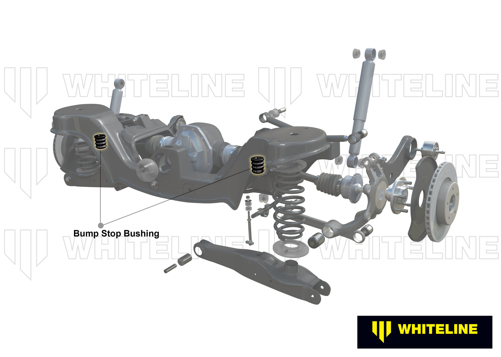 Whiteline Rear Bump Stop - Bushing Kit to Suit Ford Falcon/Fairlane BA-BF, Territory SX-SZ and FPV |
