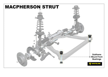 Whiteline Front Subframe - Front Bushing Kit to Suit Nissan Dualis, X-Trail and Renault Koleos | W93